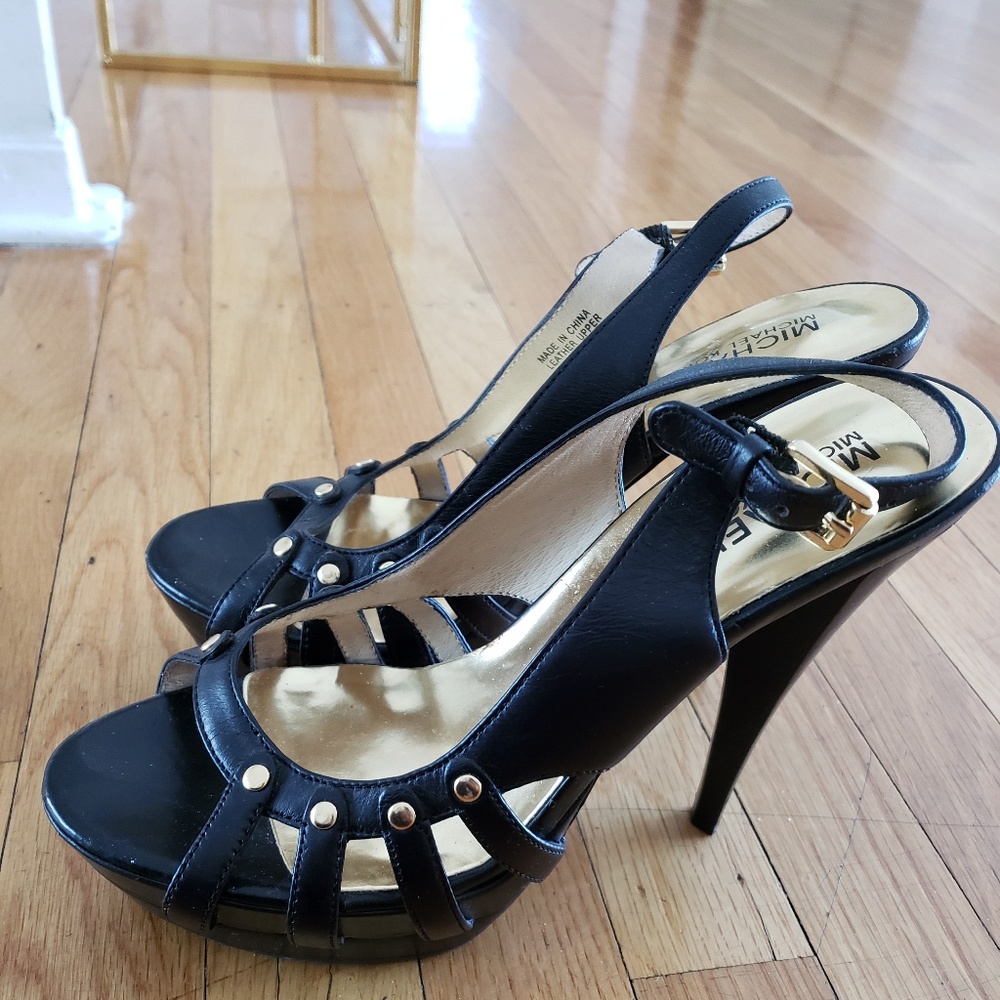 Leather Michael Kors Heels!!!!